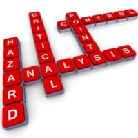 10907201 - 3d render of crossword haccp (hazard, analysis, critical, control, points)