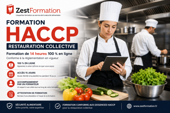 Formation HACCP restauration collective en ligne ZESTFORMATION