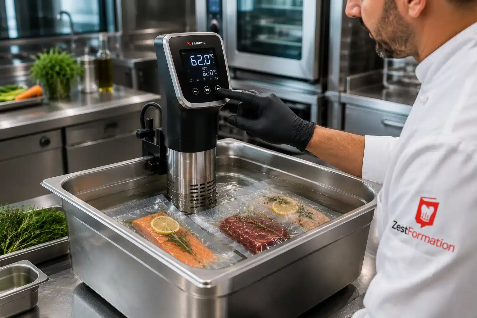 Cuisson à juste température avec thermoplongeur – ZESTFORMATION