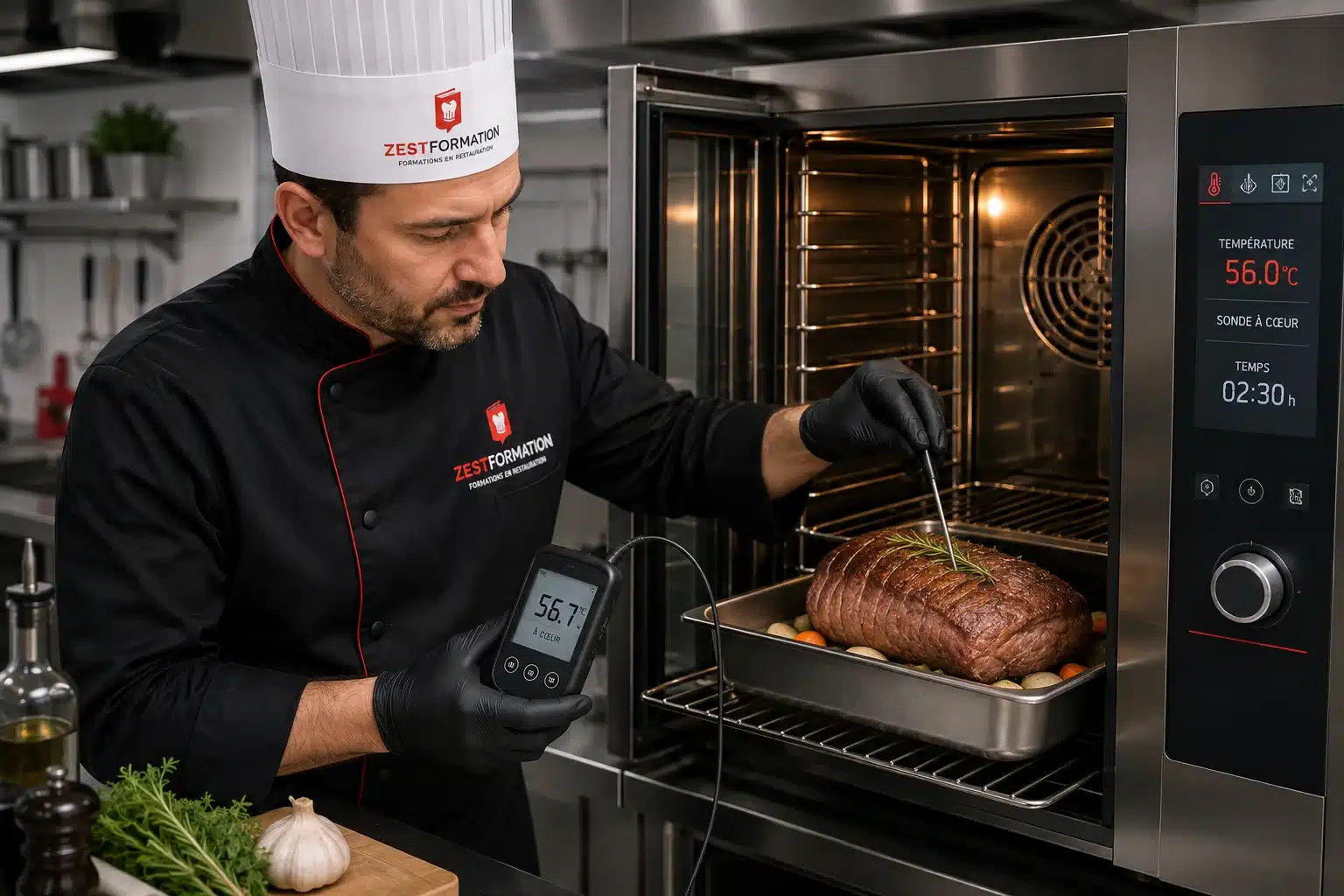 Formation Cuisson Basse Température – ZESTFORMATION Formation cuisson basse température avec contrôle de la température à cœur en cuisine professionnelle