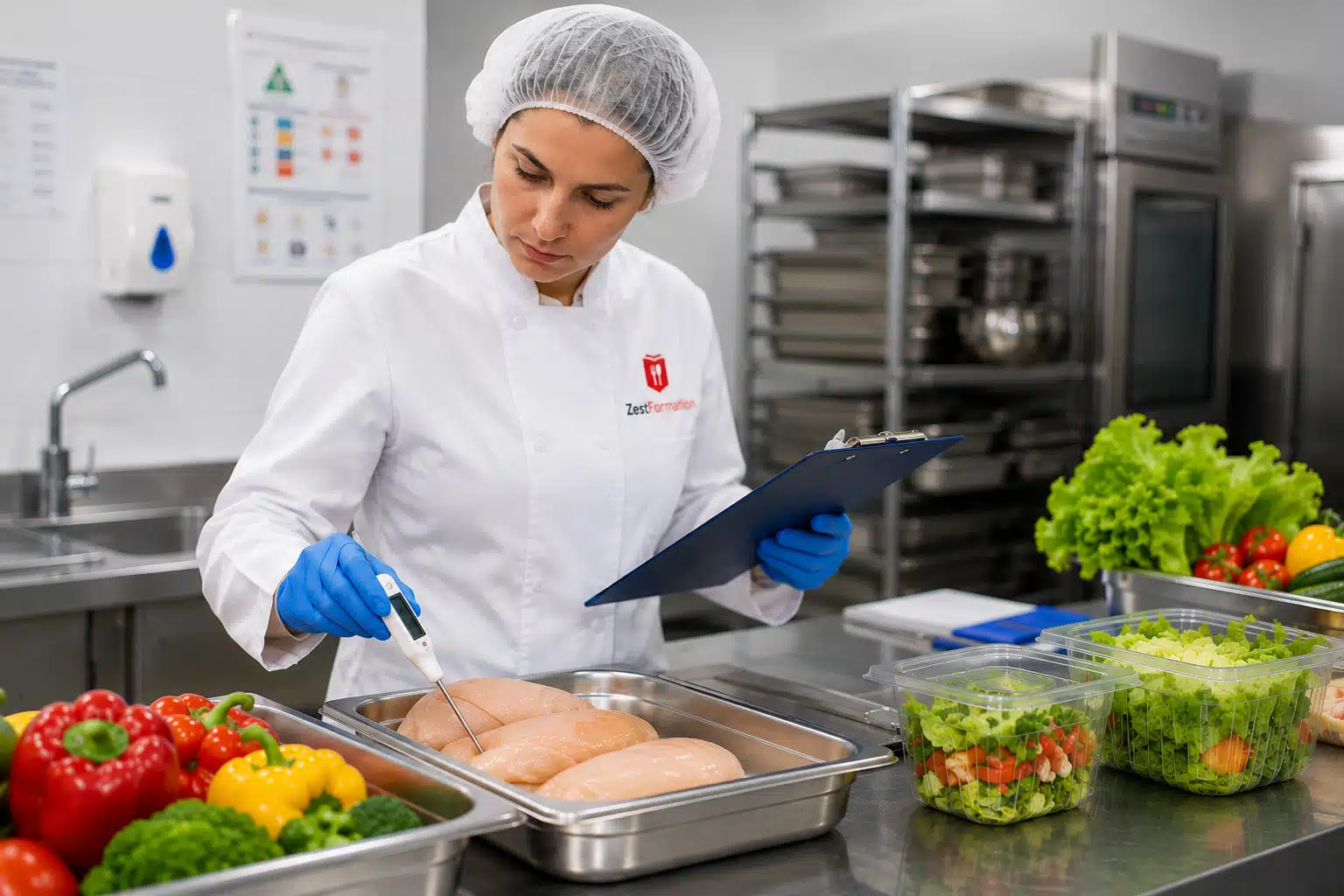 Contrôle HACCP et sécurité alimentaire en cuisine avec ZESTFORMATION
