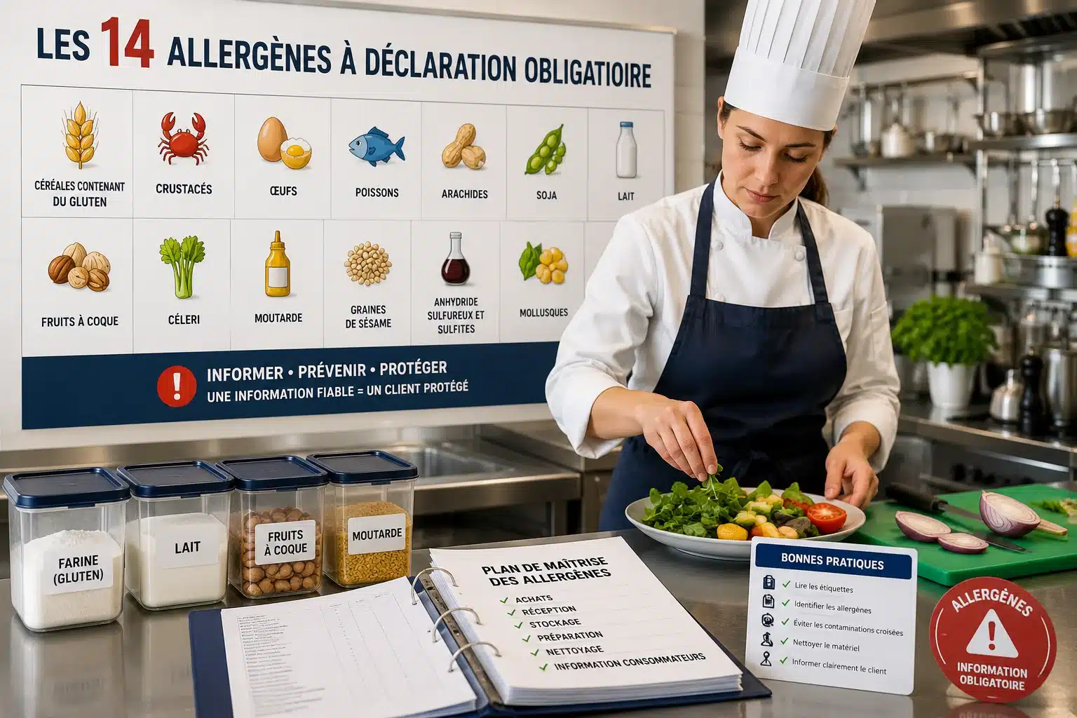 Formation Allergènes Alimentaires sur les 14 allergènes à déclaration obligatoire