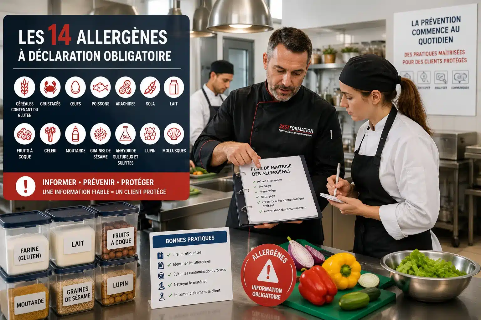 Formation Allergènes Alimentaires et bonnes pratiques de prévention en cuisine professionnelle