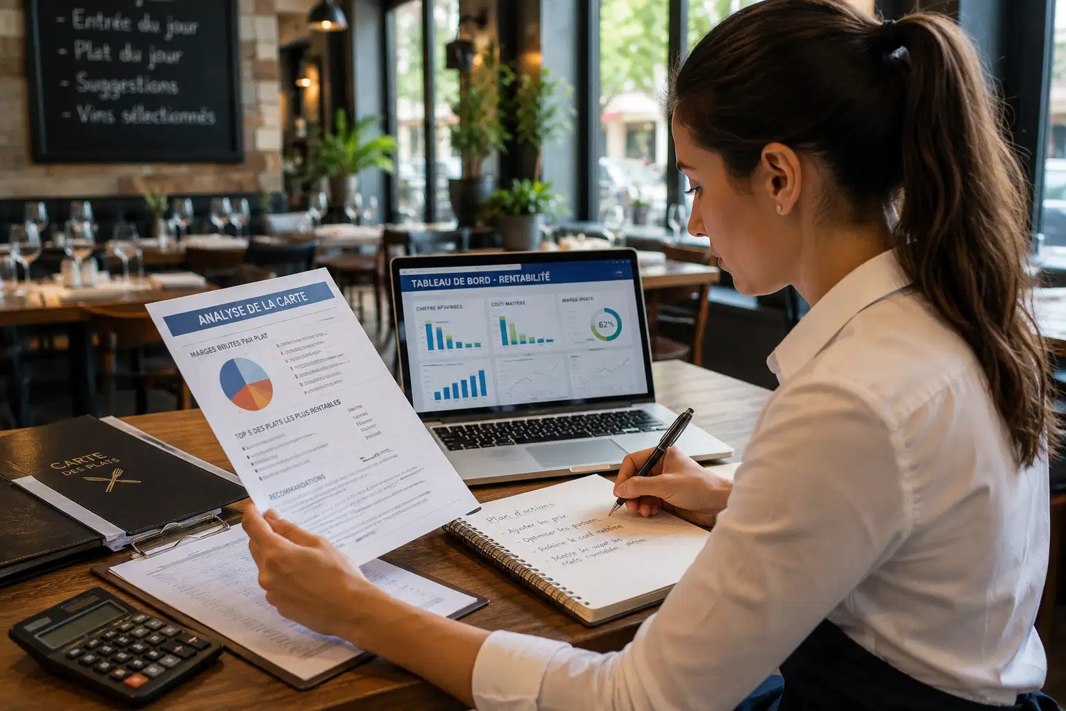 Formation gestion restaurant en ligne – tableau de bord et rentabilité