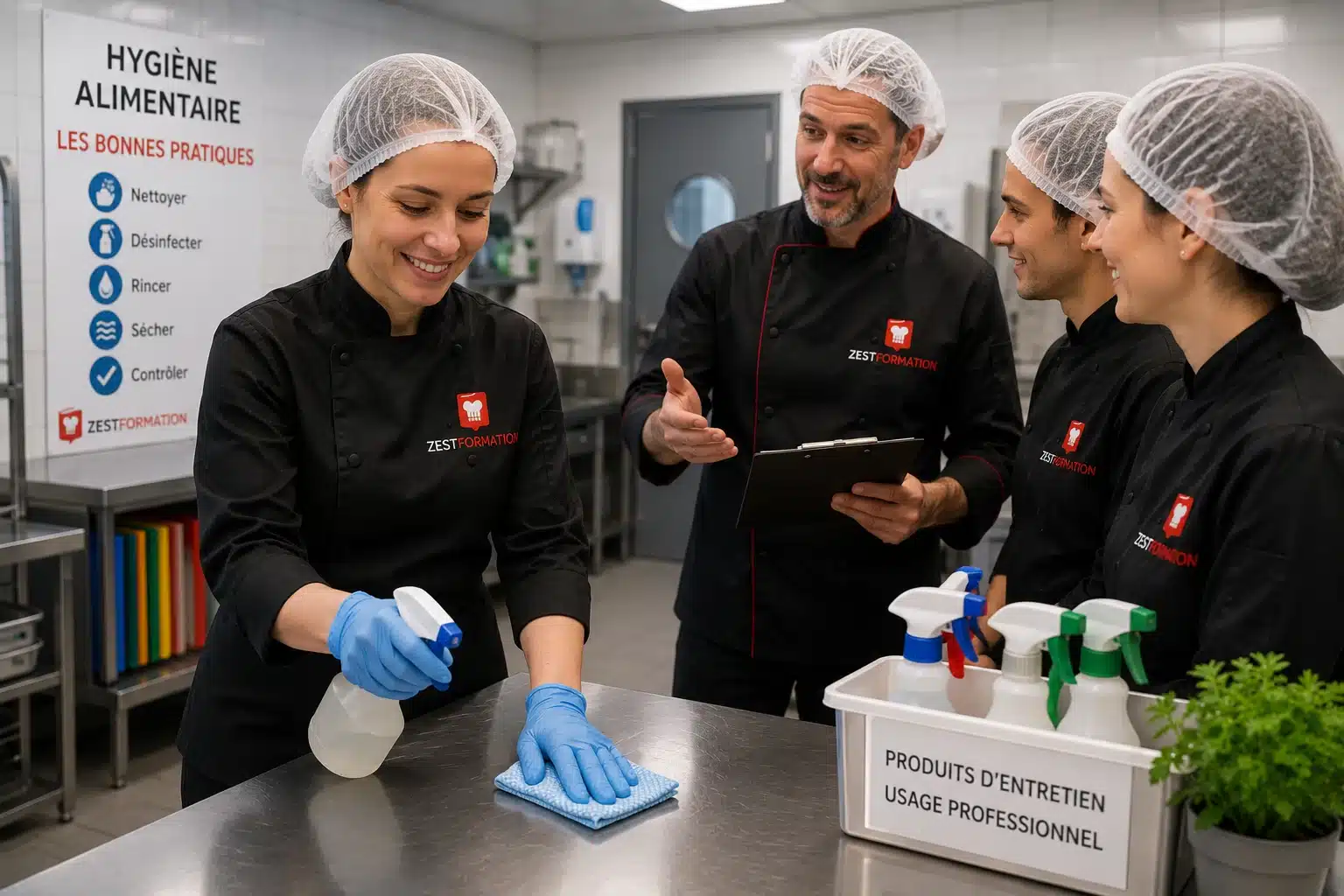 Formation Hygiène Alimentaire Bordeaux – pratique du nettoyage et de la désinfection