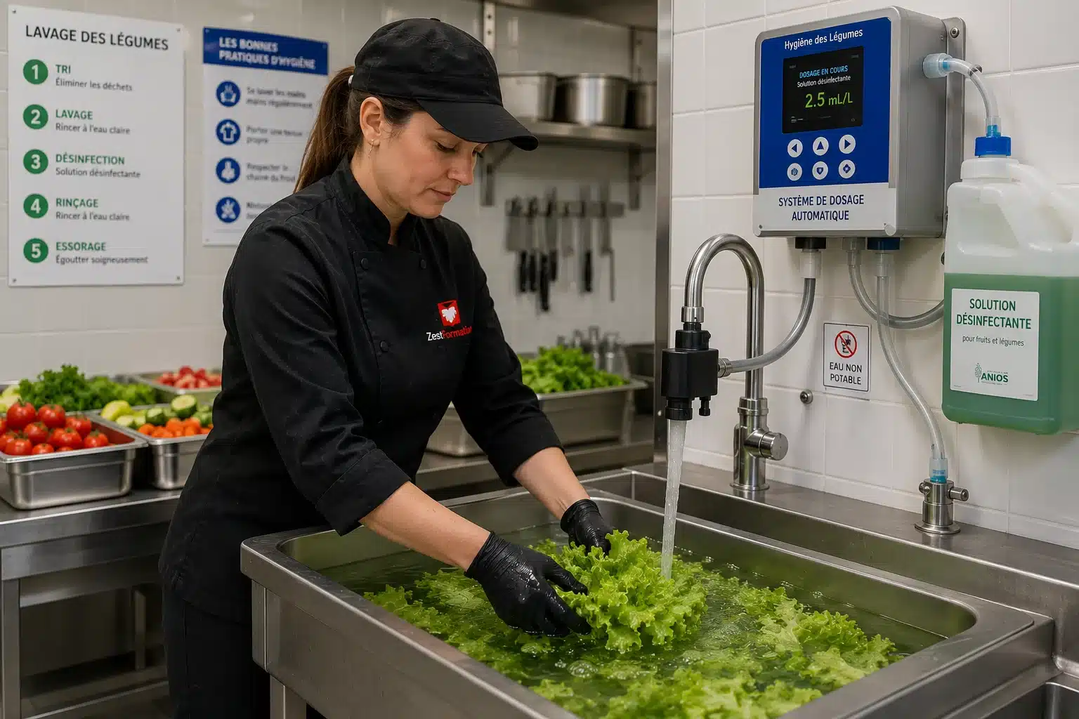 Formation Hygiène Alimentaire à Grenoble – désinfection des crudités