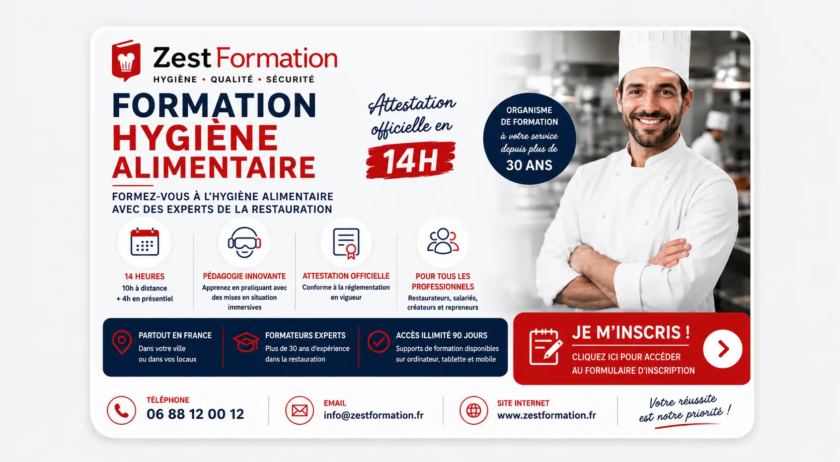 Formation Hygiène Alimentaire – Inscription ZESTFORMATION Formation Hygiène Alimentaire en Restauration Commerciale – inscription ZESTFORMATION