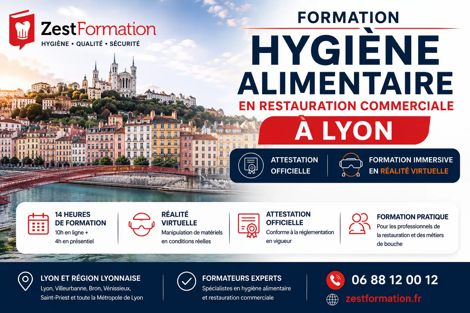 Formation Hygiène Alimentaire en Restauration Commerciale à Lyon - ZESTFORMATION