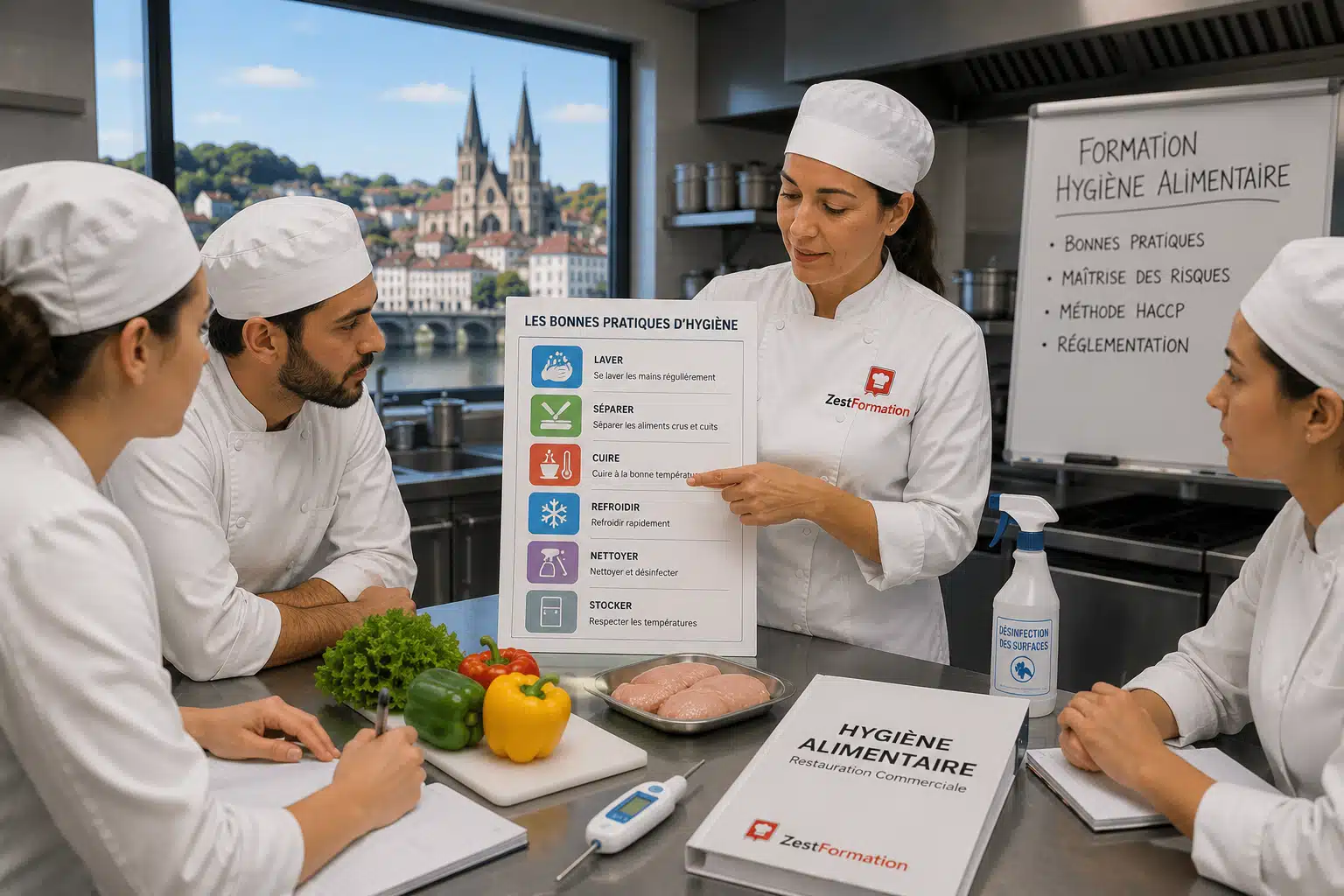 Formation pratique Hygiène Alimentaire à Mâcon avec ZESTFORMATION