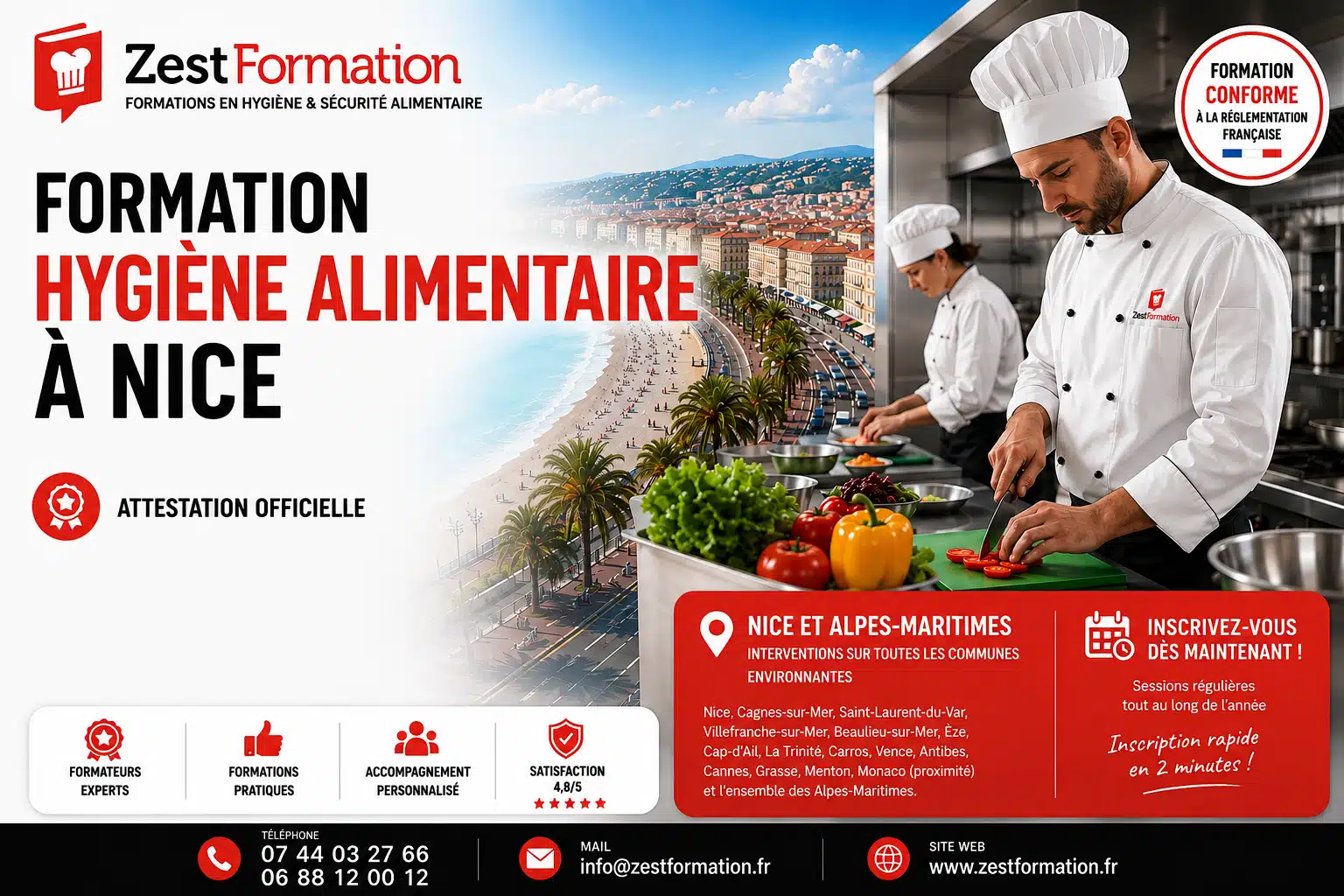 Formation Hygiène Alimentaire à Nice - ZESTFORMATION Formation Hygiène Alimentaire en Restauration Commerciale à Nice - ZESTFORMATION