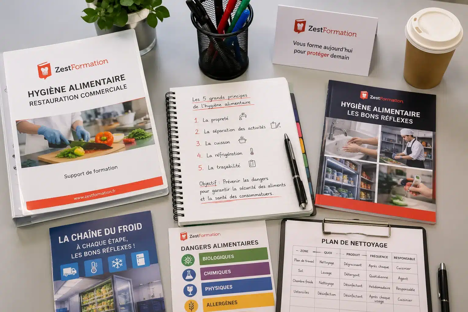 Supports pédagogiques de formation Hygiène Alimentaire à Strasbourg