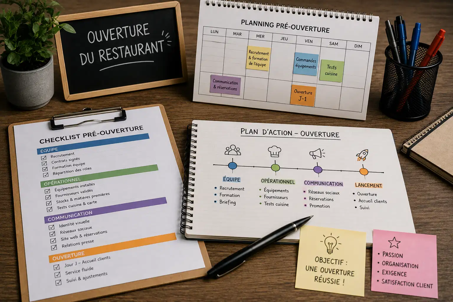 Formation ouvrir un restaurant – préparation et planification de l’ouverture
