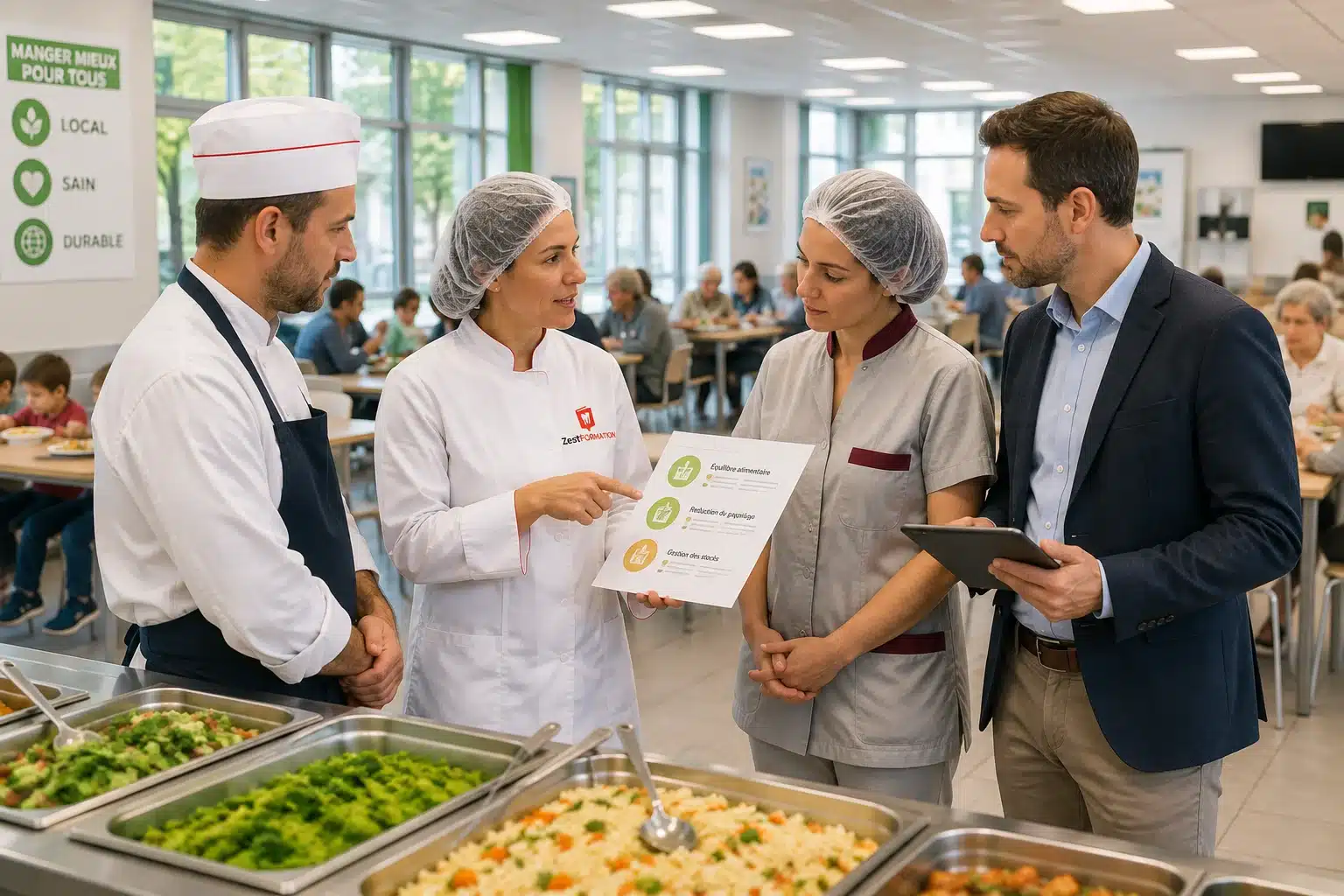 Formation en restauration collective ZESTFORMATION pour établissements scolaires, hospitaliers et entreprises