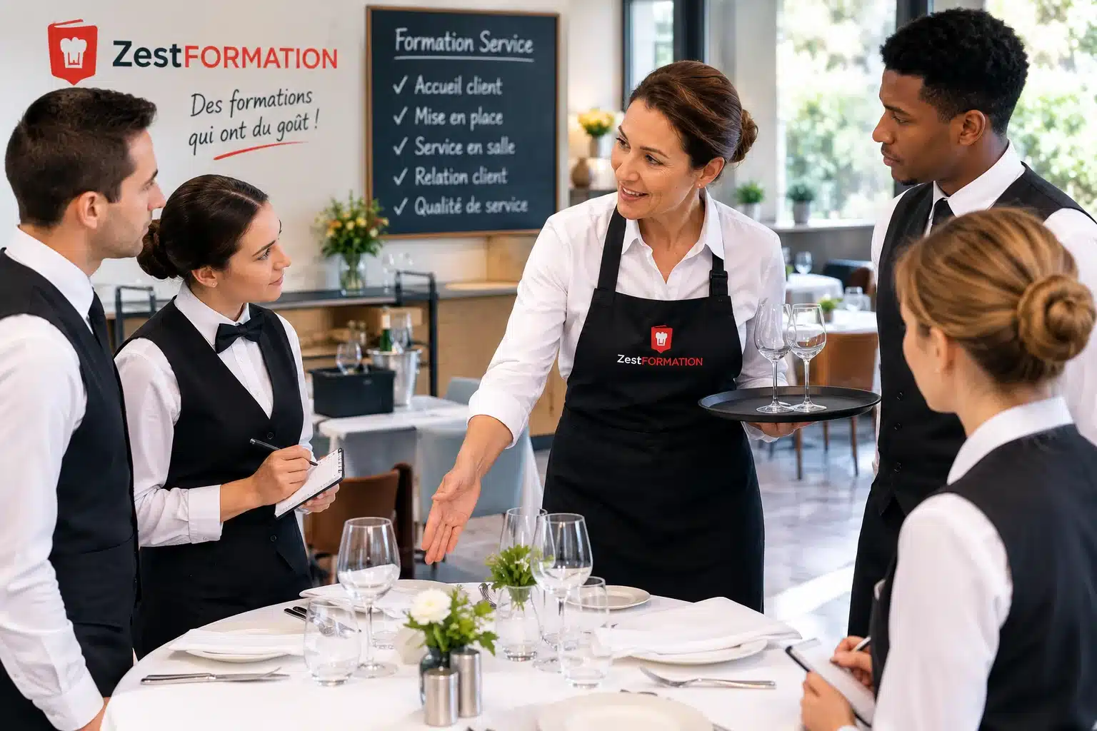 Formation au service en restauration et à la relation client ZESTFORMATION
