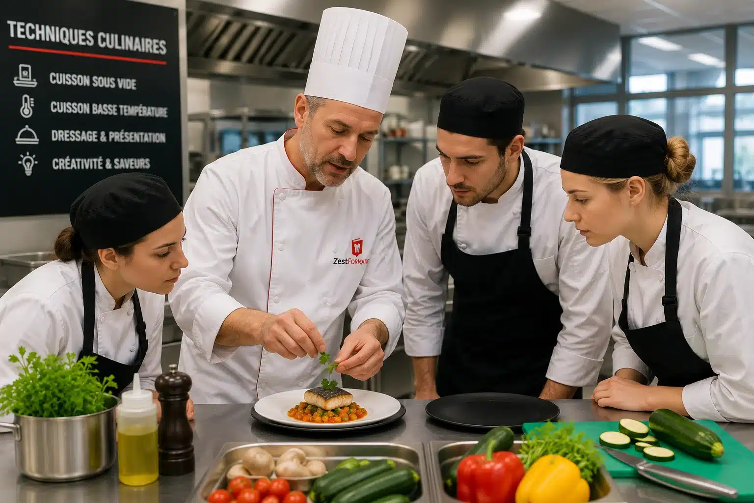 Formation aux techniques culinaires professionnelles ZESTFORMATION