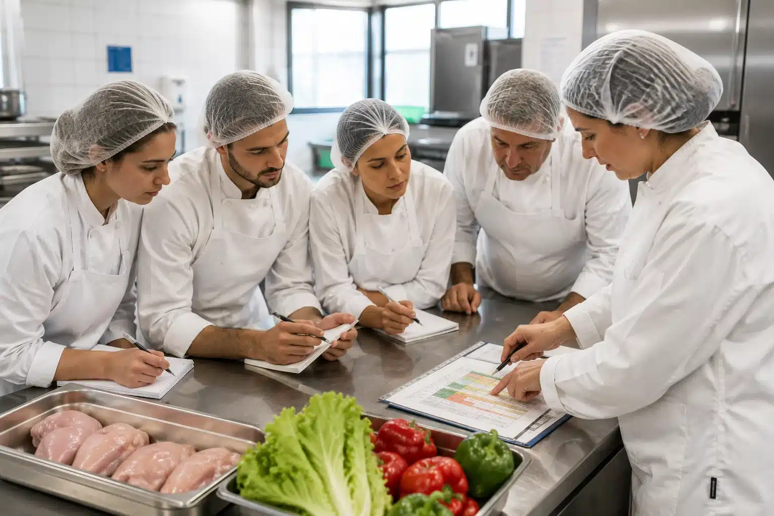 Mise en situation HACCP directement dans l’établissement avec des apprenants