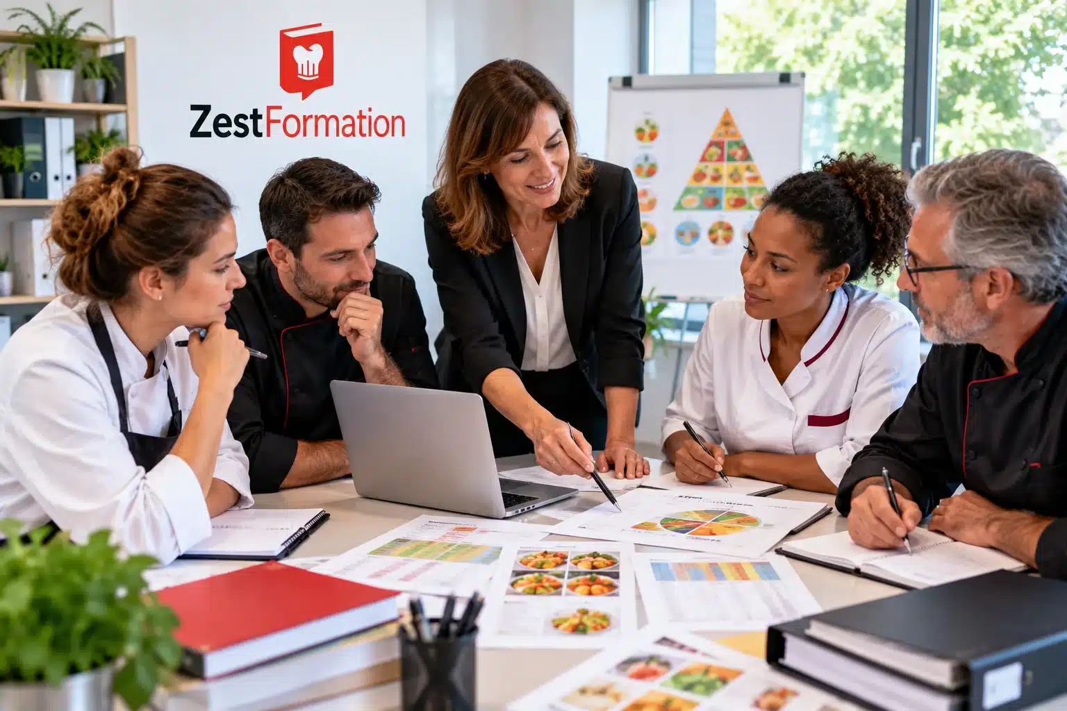 Accompagnement d’une équipe lors d’une formation diététique en restauration collective