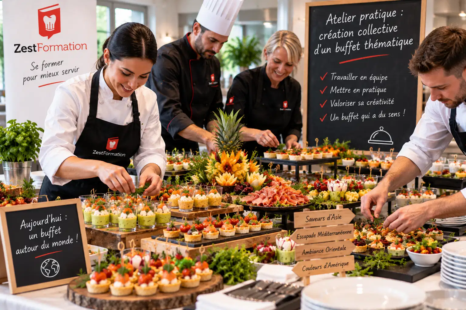 Atelier pratique de création collective d’un buffet thématique