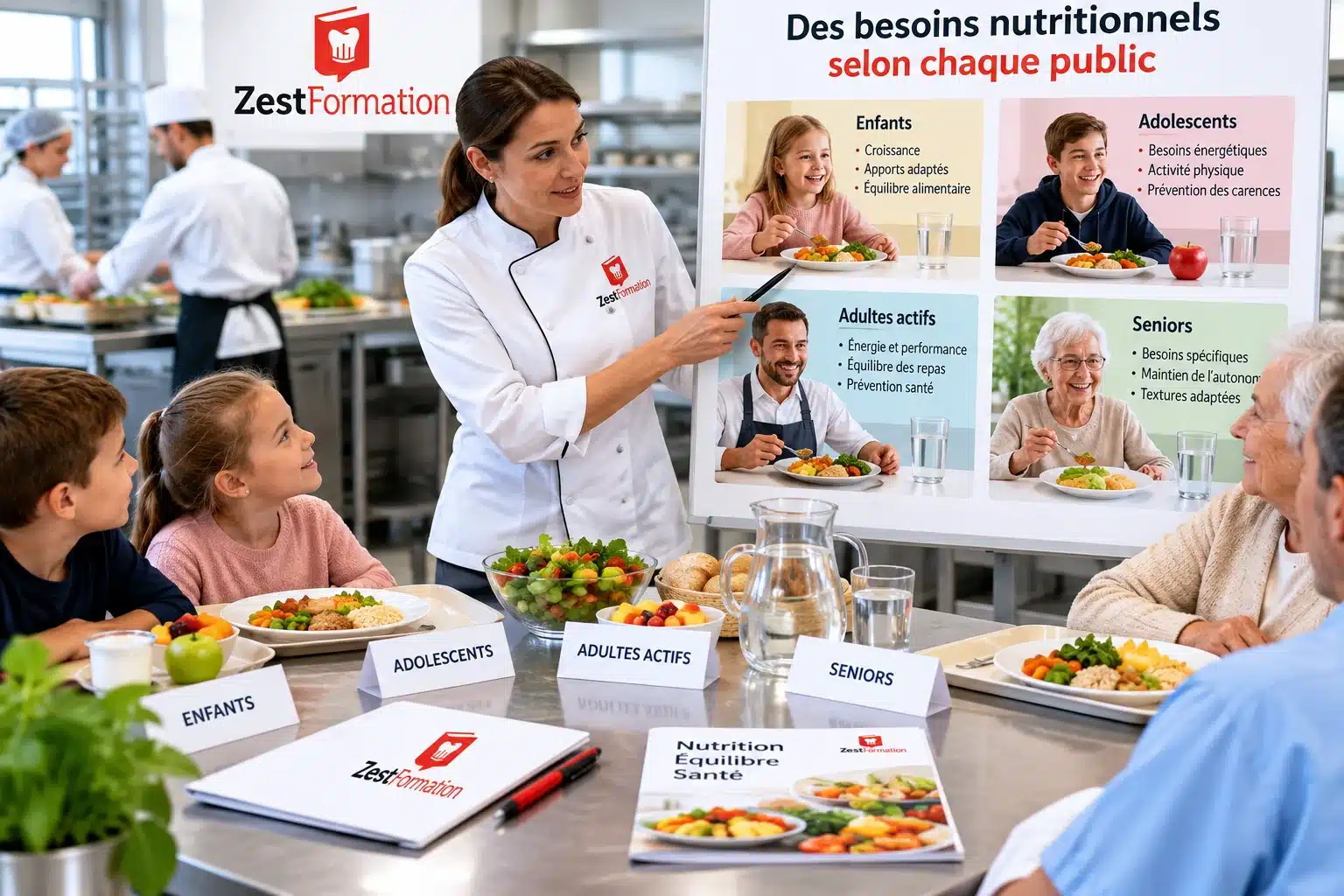 Besoins nutritionnels des différents publics en restauration collective