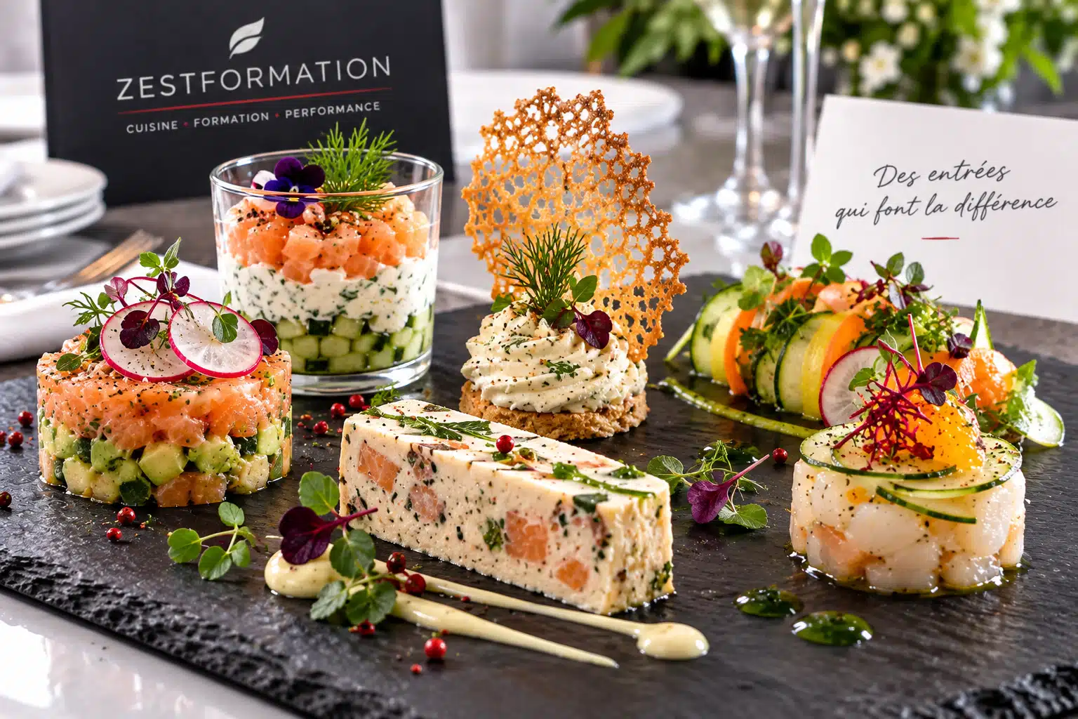 Entrées et hors-d’œuvre créatifs en restauration – ZESTFORMATION