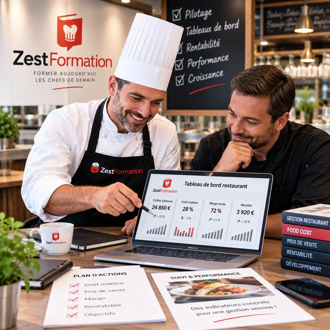 Formateur ZESTFORMATION et pilotage de la rentabilité en restauration