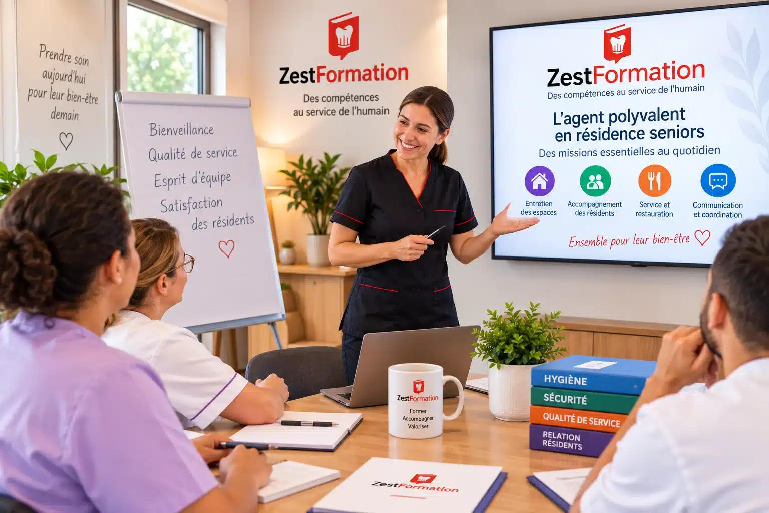 Formation agent polyvalent en résidence seniors avec ZESTFORMATION