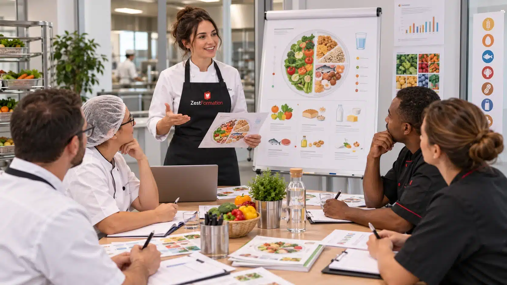 Formation diététique en restauration collective avec analyse de menus équilibrés